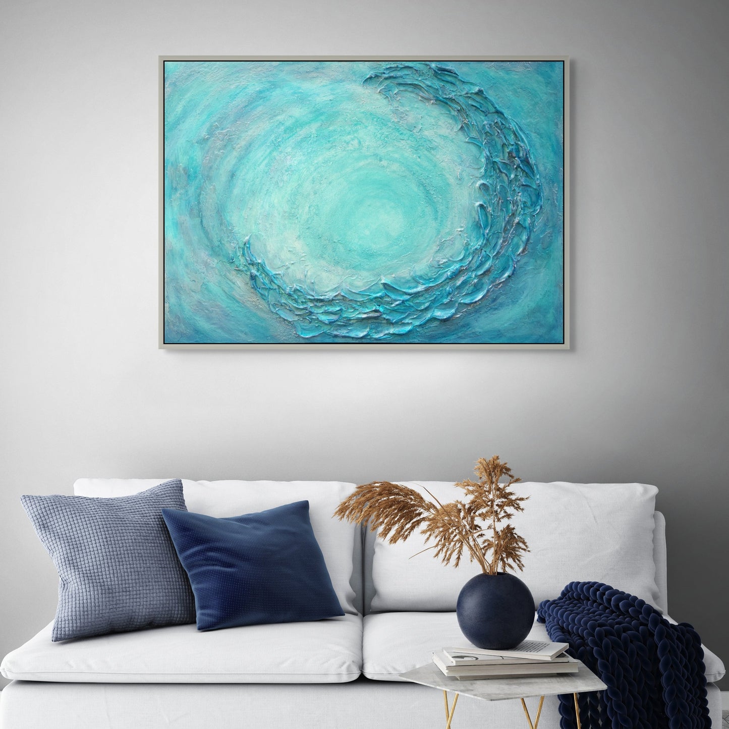 Abstract Seascape Art | Waves Painting | Gallery Wall Art | Textured Painting | Ocean Acrylic Painting | Office Decor | Modern Coastal Art