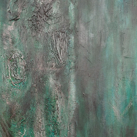 Close up of of amazonia acrylic painting