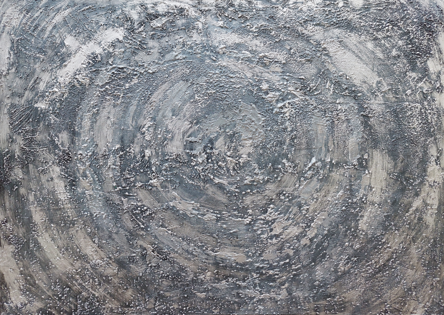 limited edition fine art print. Grey, silver and black abstract seascape