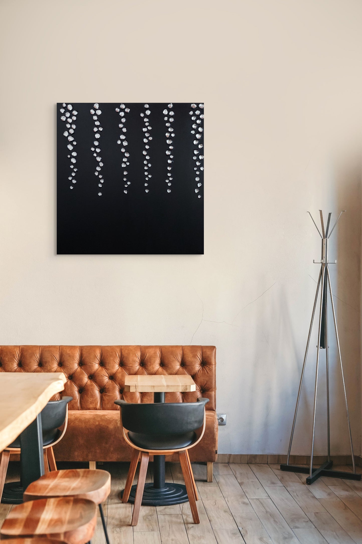 Droplets, Original Textured Canvas Painting