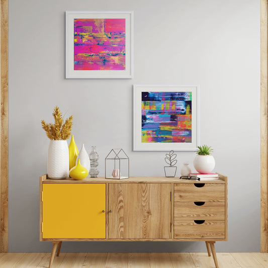 Gallery Wall - Midnight and Denim, Fine Art Prints