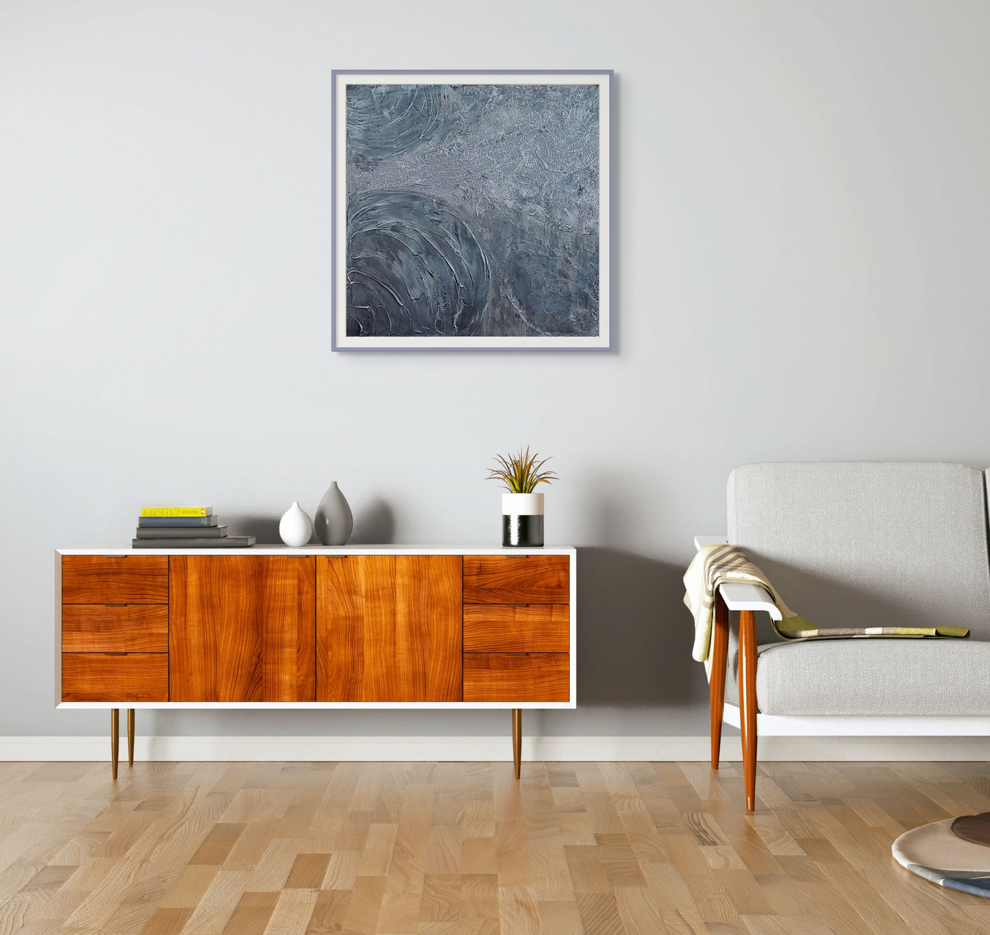 Limited edition fine art print titled Shades of, gray and black textured art