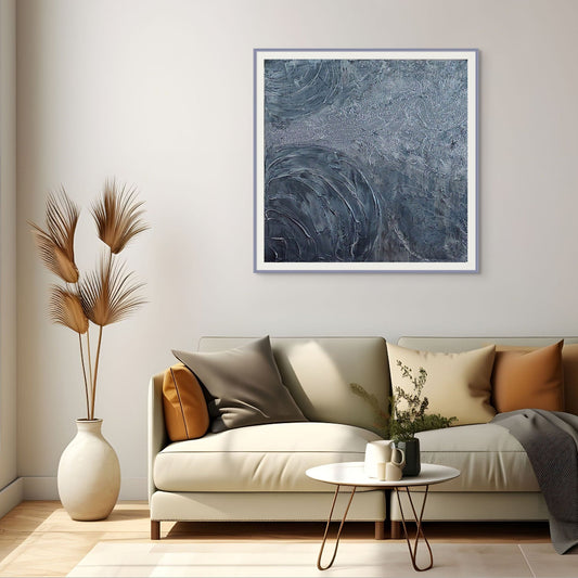 Limited edition fine art print titled Shades of, gray and black textured art