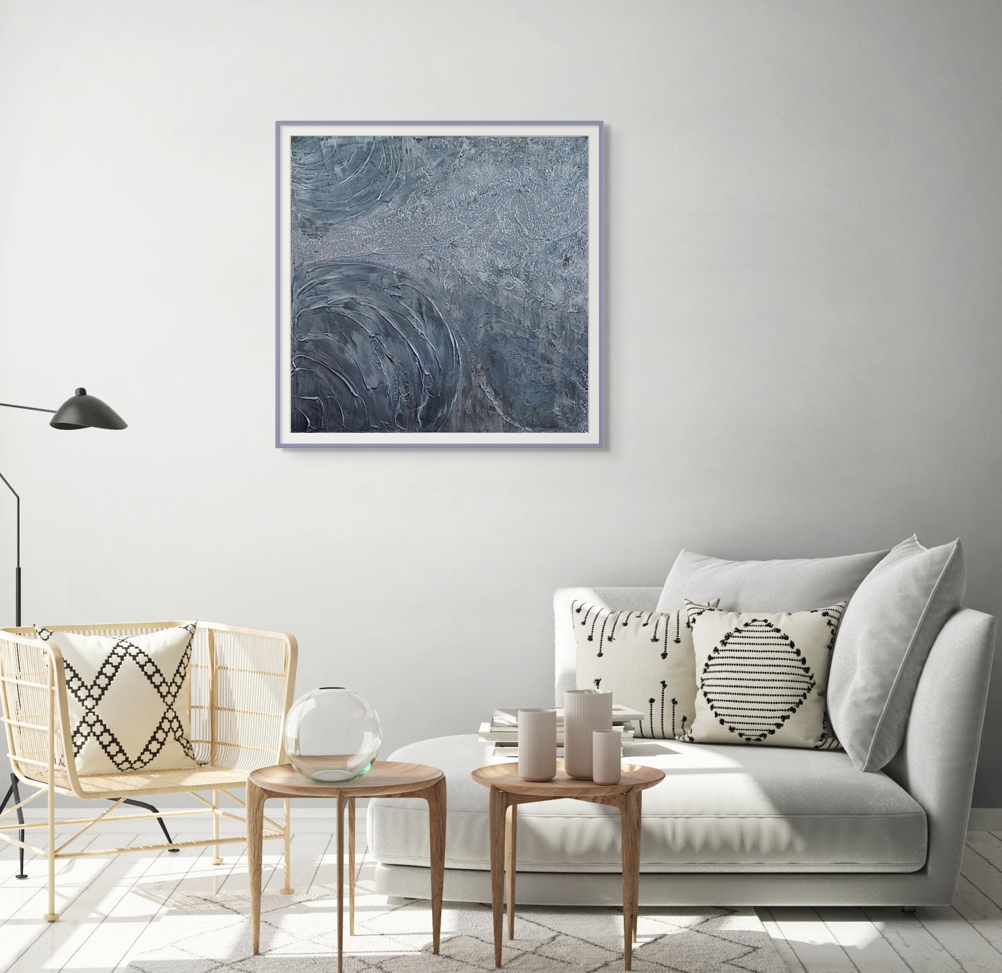 Limited edition fine art print titled Shades of, gray and black textured art