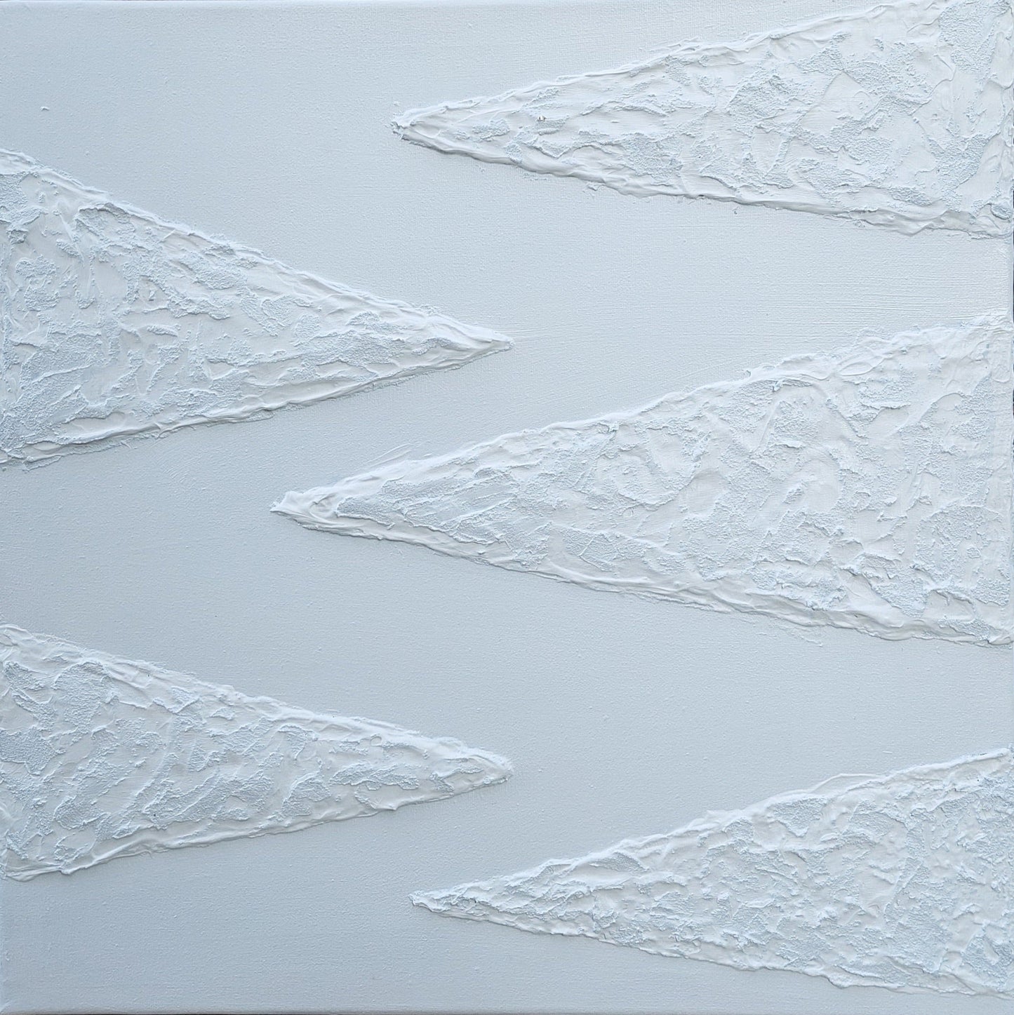 white textured acrylic painting