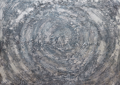 limited edition fine art print. Grey, silver and black abstract seascape