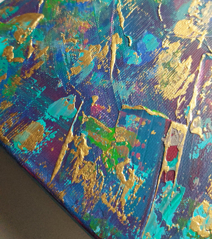 Modern abstract art Kimono by Julie Bevan inspired by forest bathing and Japanese aesthetics