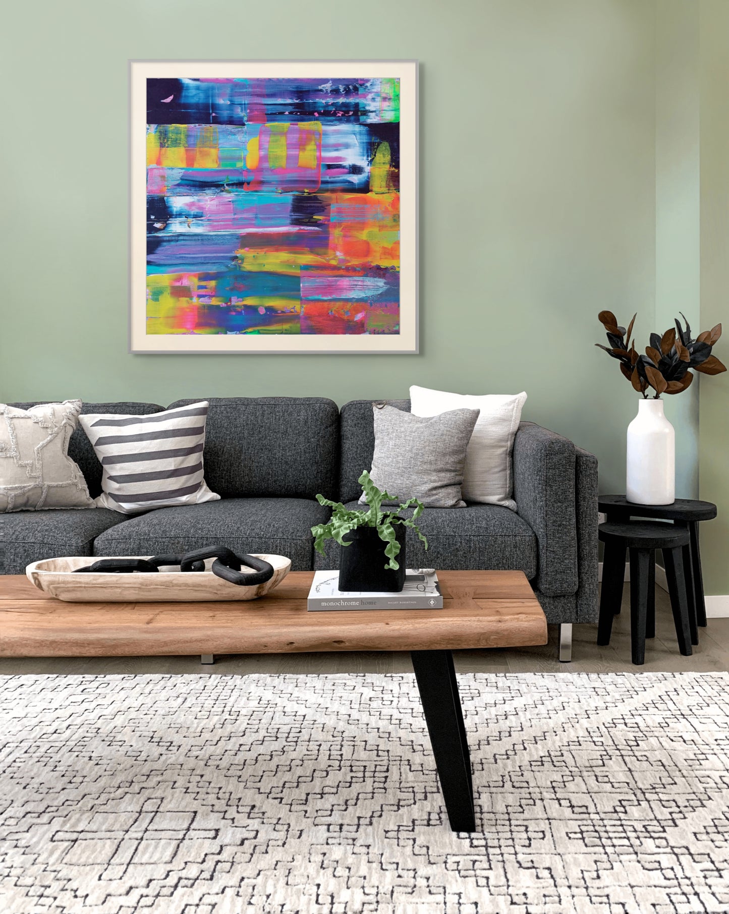 Multi colour Art print Midnight, Limited Edition Fine Art Print