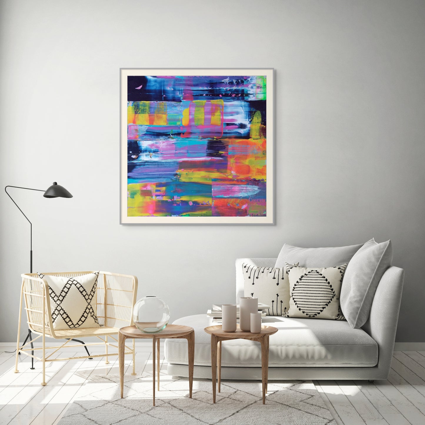 Multi colour Art print Midnight, Limited Edition Fine Art Print