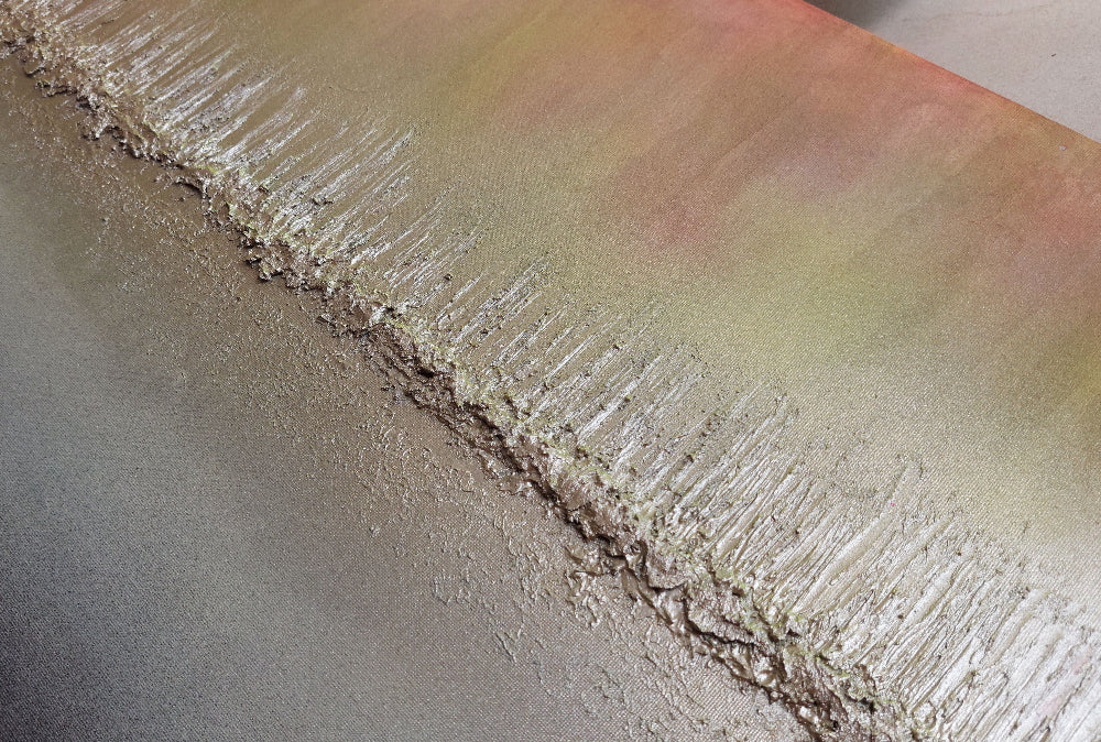 Otoño textured abstract original painting by Julie Bevan