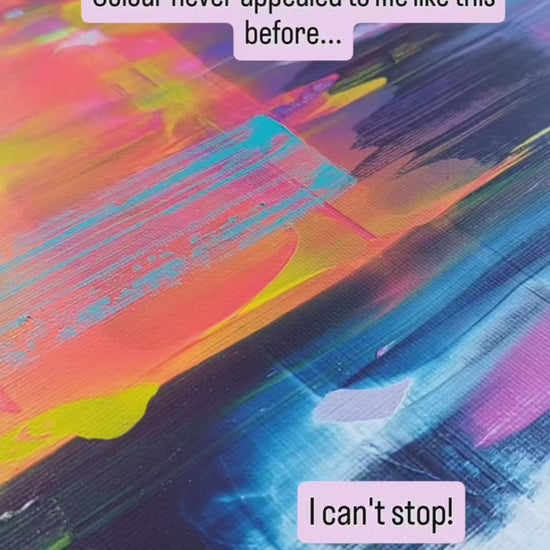 Multi colour Art print Midnight, Limited Edition Fine Art Print