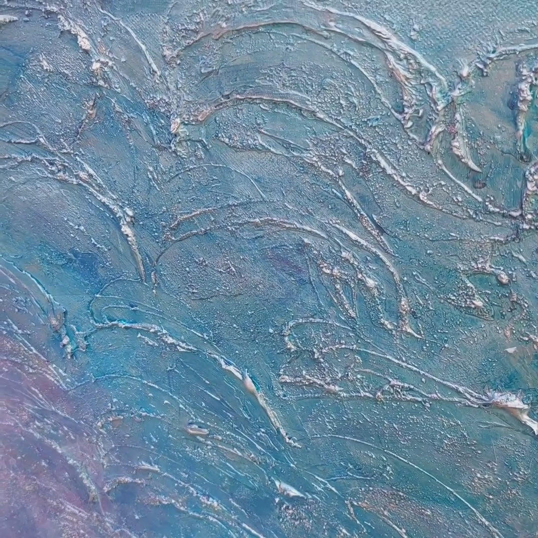 Luna, Original Textured Canvas Painting
