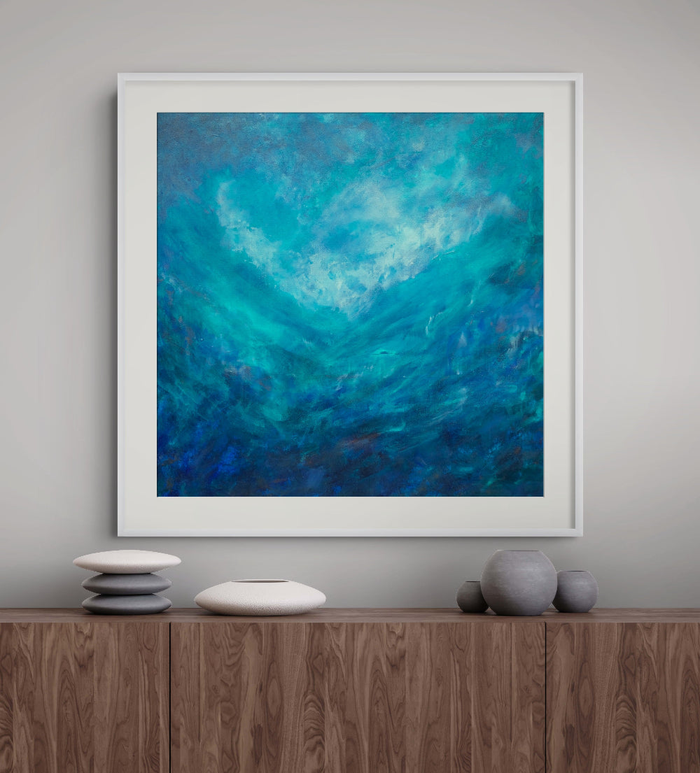 Swiss Blue Surf, Limited Edition Print