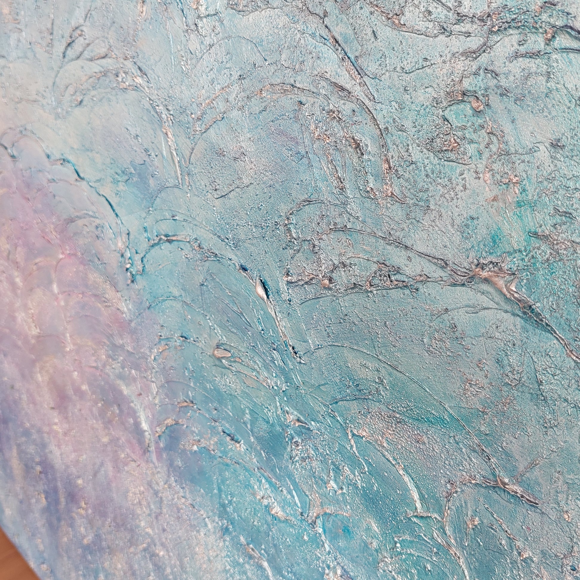Luna, Original Textured Canvas Painting